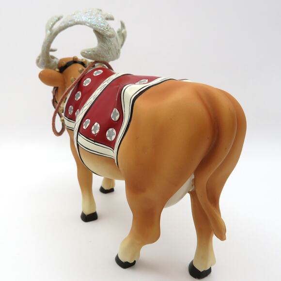 CowParade Moodolph #9147 Christmas Reindeer Cow Figurine 2002 Westland Giftware - Picture 5 of 12